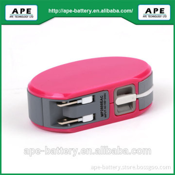 2014 Newest Design Built-in output cable portable mobile power 2600mAh